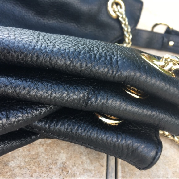 Vince Camuto black leather chain purse handbag - Picture 13 of 13